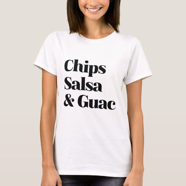 Camiseta Salsa Chips E Guac (Frente)