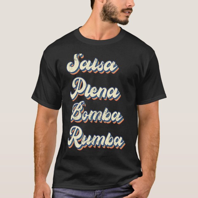 Camiseta Salsa Dancing Salsa Plena Bomba Rumba Dancer Teach (Frente)