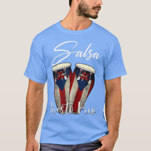 Camiseta Salsa de Porto Rico, Bandeira Boricua Porto Rico P