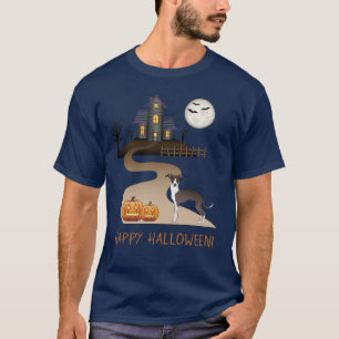 Camiseta Salsa E Gota Branca E Casa Assombrada Ao Halloween