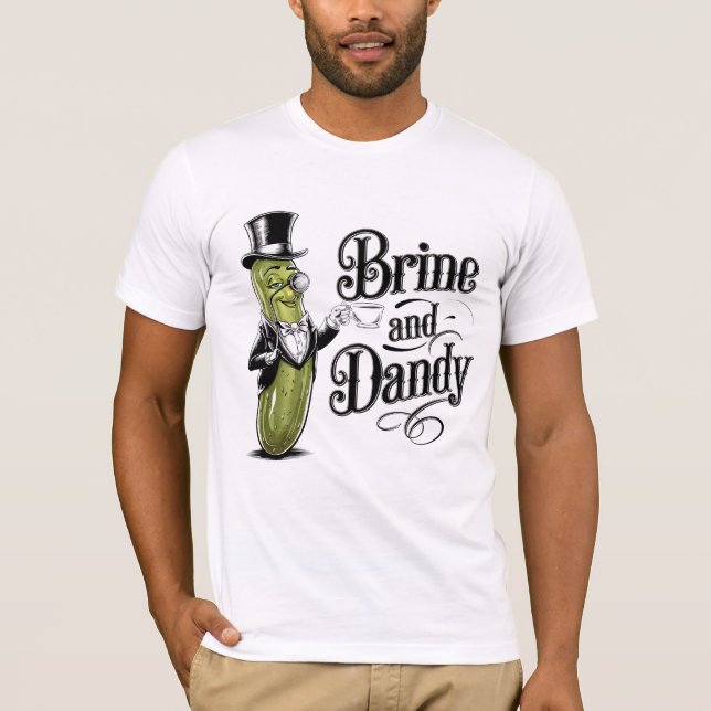 Camiseta Salsa Engraçada e Pepino Elegante Punheta (Frente)