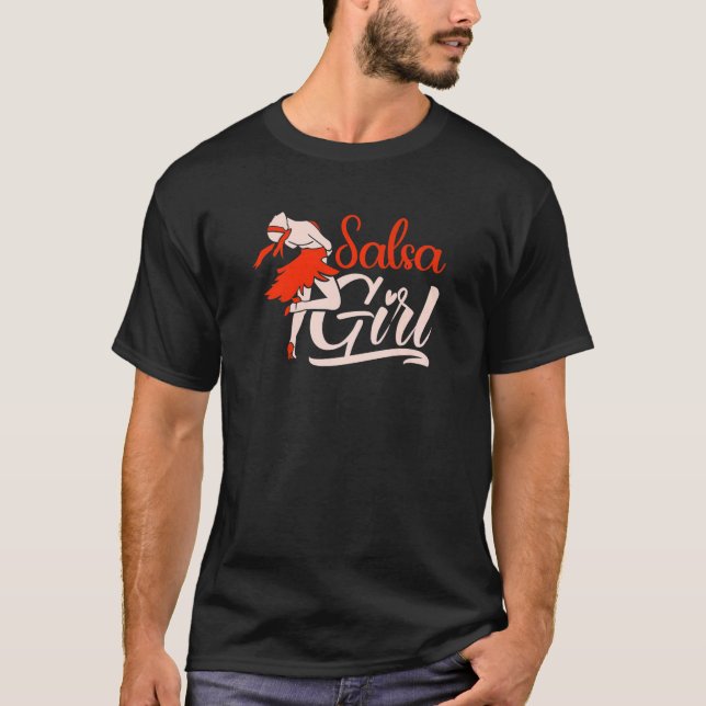 Camiseta Salsa Girl Dancing Latin Dance (Frente)