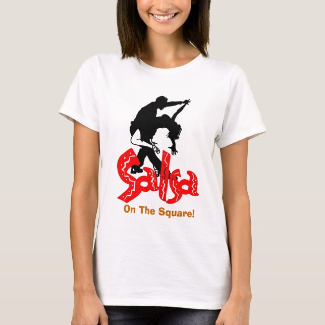 Camiseta Salsa no quadrado T! (Frente)