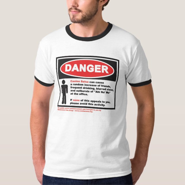 Camiseta Salsa - perigo (Frente)
