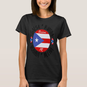 Camiseta Salsa Plena Bomba Rumba Salsa Dança para homens mu