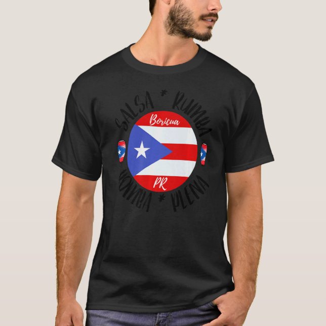Camiseta Salsa Plena Bomba Rumba Salsa Dança Para Mulheres (Frente)