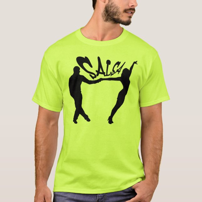 CAMISETA SALSA QUE DANÇA O T-SHIRT DE SALSERO E DE SALSERA (Frente)