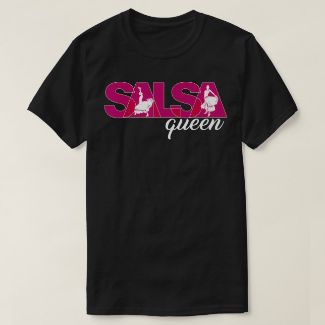 Camiseta Salsa Queen Cute Salsa Queen Dance Gift (Frente do Design)