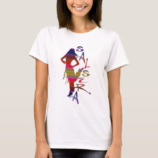 CAMISETA SALSERA - T-SHIRT DA SALSA COM A MENINA DE DANÇA