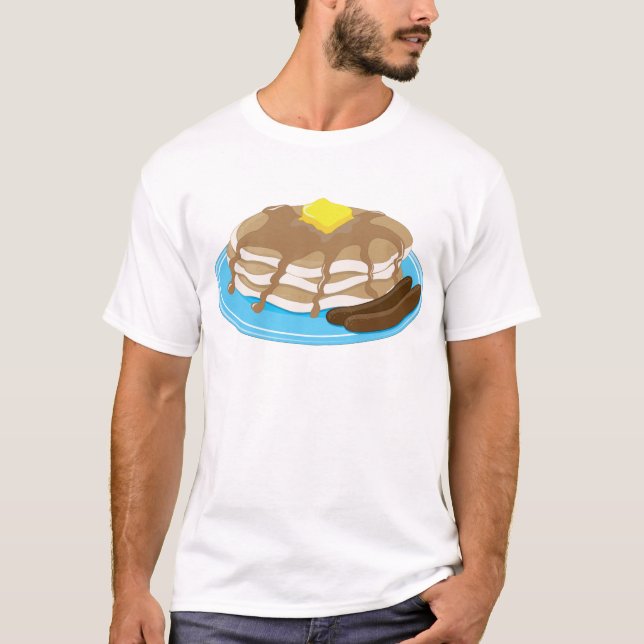 Camiseta Salsicha das panquecas (Frente)
