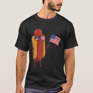 Camiseta Salsicha de Bolso do Dia 4 de Julho Patriot Men 