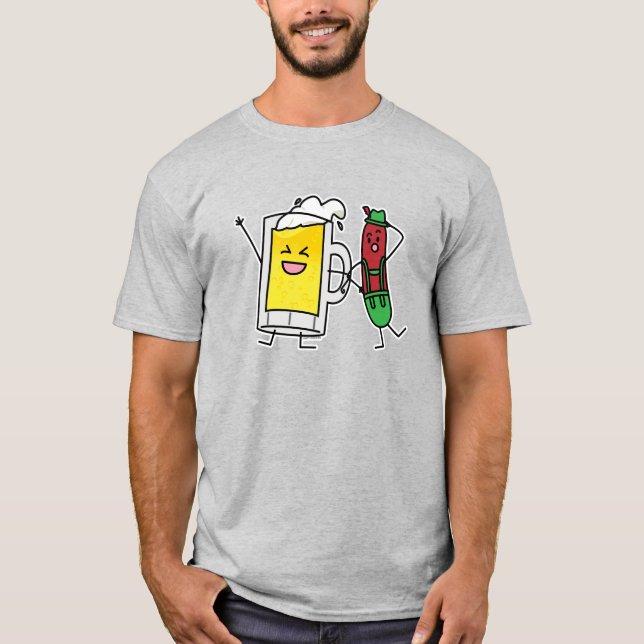 Camiseta Salsicha de cerveja Octoberfest Oktoberfest (Frente)