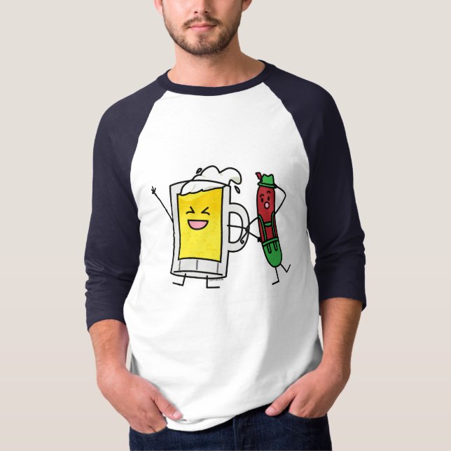 Camiseta Salsicha de cerveja Octoberfest Oktoberfest (Frente)