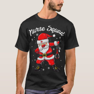 Camiseta Salsicha de Natal Mulheres Dabbing Papais noeis es