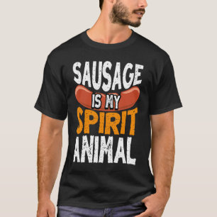 Camiseta Salsicha é o meu churrasco de fumante de animais.