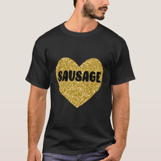 Camiseta Salsicha Eu Adoro Carne De Comida De Salsicha