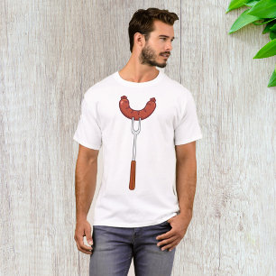 Camiseta Salsicha Grelhada em Garfo de Churrasco