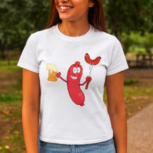 Camiseta Salsichas E Cerveja