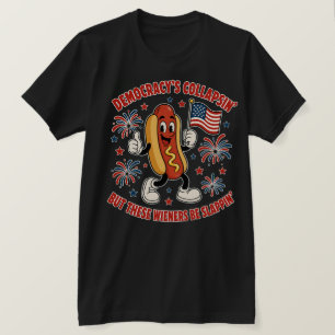 Camiseta Salsichas Patrióticas Engraçadas Meme