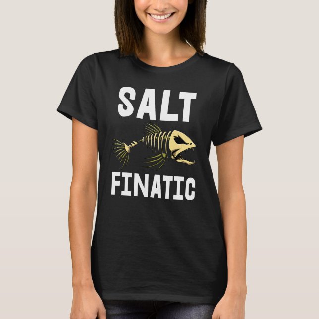 Camiseta Salt Finatic Esqueleto de Peixe Ossos Cam (Frente)