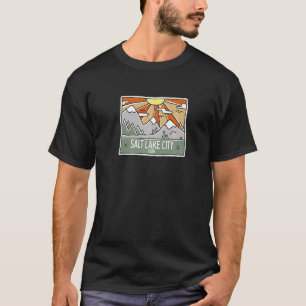 Camiseta Salt Lake City Utah Montanhas UT Vacation Souvenir