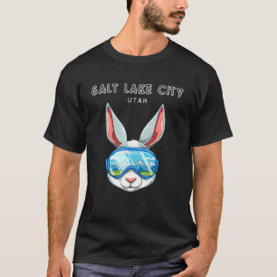 Camiseta Salt Lake City Utah Usa Esqui E Coelho De Snowboar