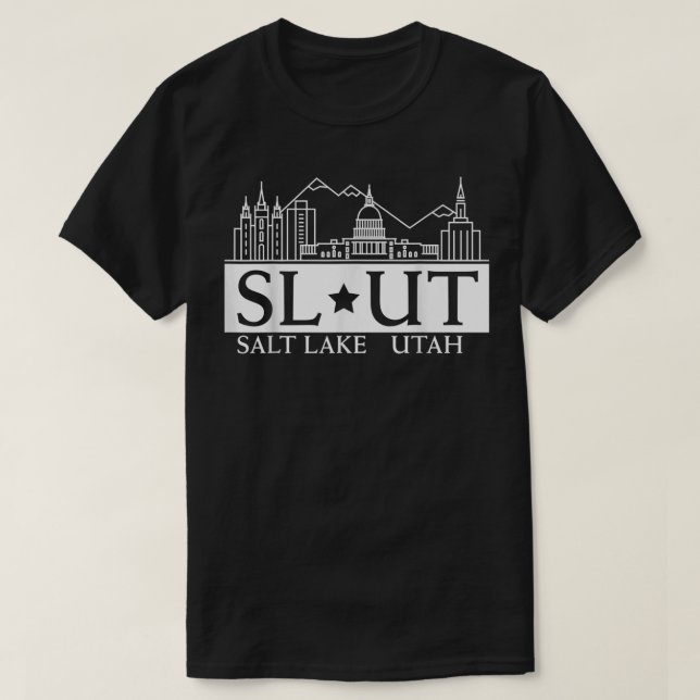Camiseta Salt Lake City Utah UT Hometown Home State Pride  (Frente do Design)