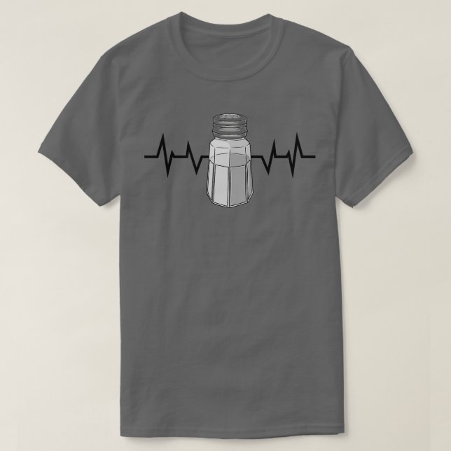 Camiseta Salt Shaker Salt Heart beat (Frente do Design)