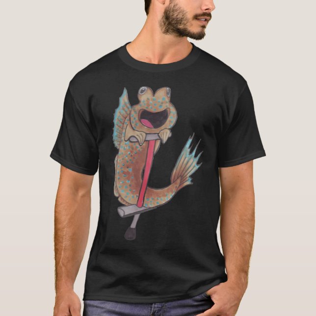 Camiseta Saltador de lama de pula-pula (Frente)