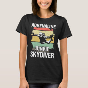 Camiseta Saltador de Paraquedas Viciado em Adrenalina