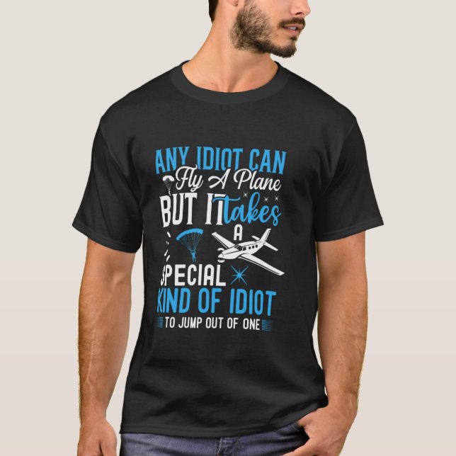 Camiseta Saltando de um Avião Skydiving Merch Skydiver (Frente)