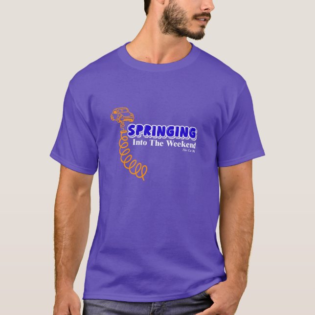 Camiseta Saltando Para O Fim De Semana (Frente)
