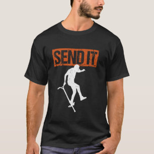 Camiseta Saltar com Bastão de Pogo Mande Ver Campeão de Pog