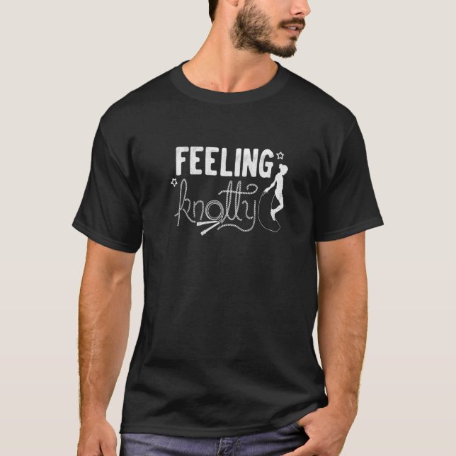 Camiseta Saltar Corda Ignorando Corda Saltando Sentindo Cor (Frente)