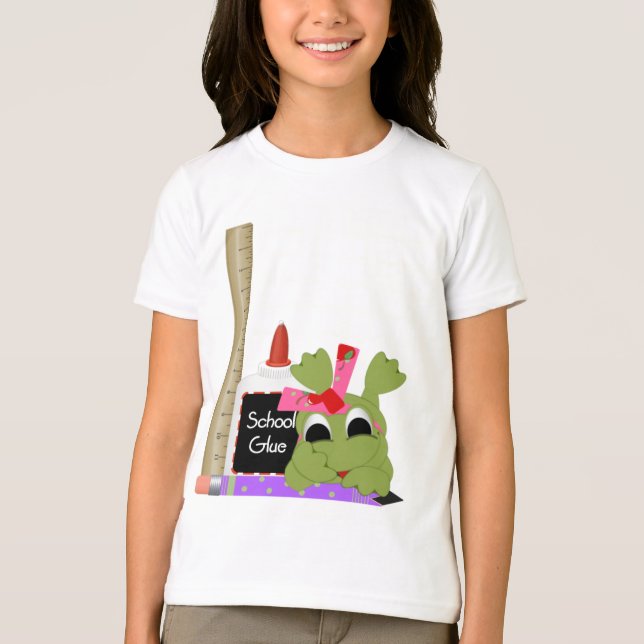 Camiseta Saltar Para A Escola Ringer Tee (Frente)