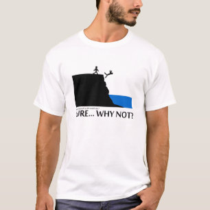 Camiseta Salte fora de um penhasco
