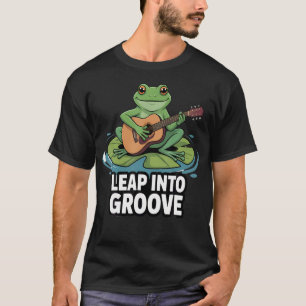 Camiseta Salte Para o Ritmo Design Amante de Sapos e Sapo