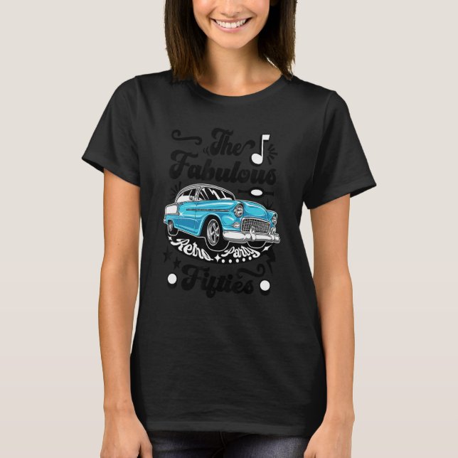 Camiseta Salto 50 Figurino Retroativo Carro Greaser 1950s R (Frente)