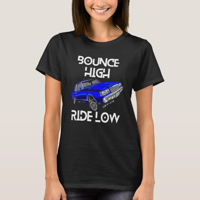 Camiseta Salto Alto Bonde Baixo Carro Menor Chicano Baixo e (Frente)