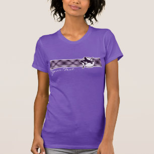 Camiseta Salto alto roxo