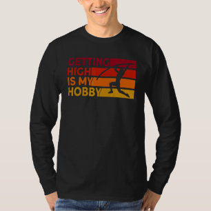 Camiseta Salto com Vara Obtendo Alta Salto com Vara