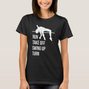 Camiseta Salto com Vara para Barra de Atletismo de Alta Sal