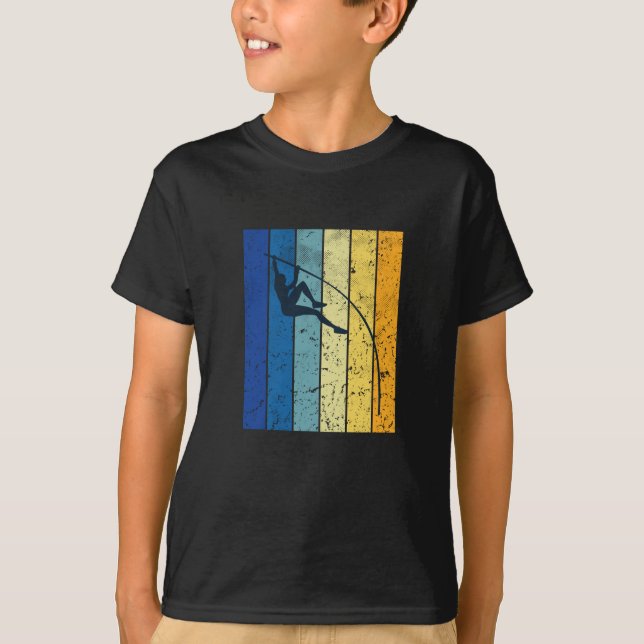 Camiseta Salto com Vara Retro (Frente)
