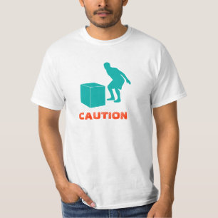 Camiseta Salto da caixa do cuidado