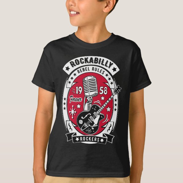 Camiseta salto Dance Rock N Roll 50 Rockabilly Gu dos anos  (Frente)