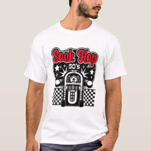 Camiseta Salto De 50 Para Mulheres Homens Greaser Rockabill