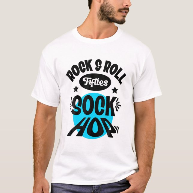 Camiseta Salto De 50 Roupa Rock And Roll Party 1950S Roc (Frente)