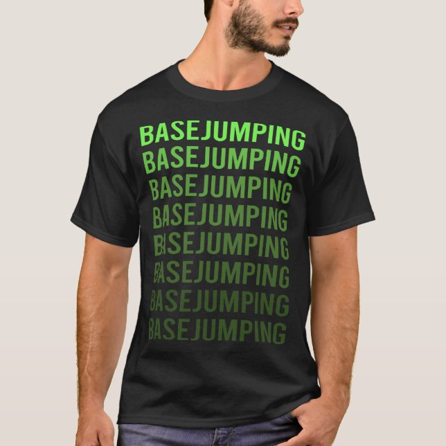 Camiseta Salto de Base com Gradiente Branco (Frente)