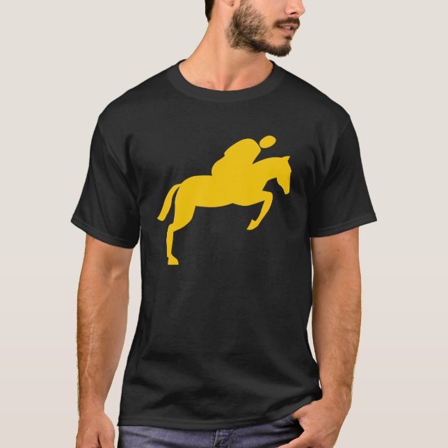 Camiseta Salto de Cavalo - âmbar (Frente)