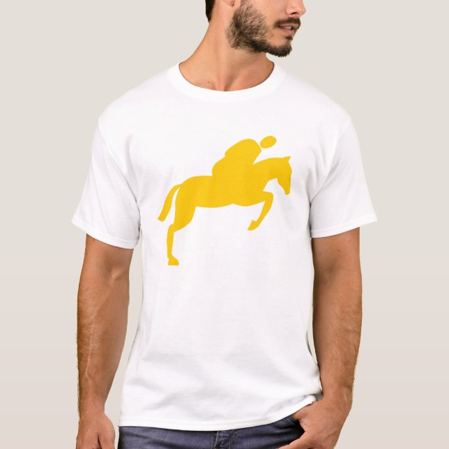 Camiseta Salto de Cavalo - âmbar (Frente)